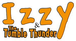 Izzy and the Tumble Thunder header logo